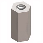 KEYSTONE 1895 4-40 FEMALE-FEMALE THREADED ALUMINUM HEX      STANDOFF / SPACER L: 3/4" JOHNSON PART# 313-6377-024