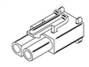 MOLEX .093" 2 PIN INLINE LOCKING RECEPTACLE 19-09-1029P