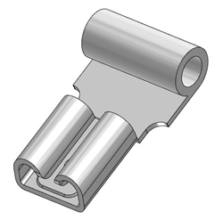 MOLEX 19008-0019 NON-INSULATED 16-14AWG .187" FEMALE FLAG   CONNECTOR, 100/PACK