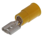 MOLEX 19017-0047 YELLOW 12-10AWG .250" FEMALE QUICK         CONNECTOR, VINYL INSULATED, 100/PACK
