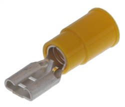 MOLEX 19017-0047 YELLOW 12-10AWG .250" FEMALE QUICK         CONNECTOR, VINYL INSULATED, 100/PACK