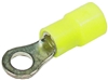 PICO 1906-BP YELLOW 12-10AWG 1/4" RING TERMINAL CONNECTOR,  VINYL INSULATED, 5/PACK