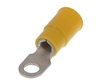 MOLEX 19070-0145 YELLOW 12-10AWG #8 RING TERMINAL CONNECTOR, VINYL INSULATED, 100/PACK