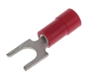 MOLEX 19131-0034 RED 22-18AWG #10 SPADE CONNECTOR / FORK    TERMINAL, VINYL INSULATED, 100/PACK