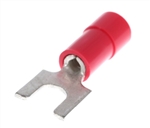 MOLEX 19131-0038 RED 22-18AWG #6 SPADE CONNECTOR / FORK     TERMINAL, VINYL INSULATED, 100/PACK