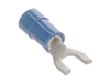 MOLEX 19144-0018 BLUE 16-14AWG #6 SPADE CONNECTOR / FORK    TERMINAL, VINYL INSULATED, 100/PACK