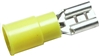 PICO 1955-BP YELLOW 12-10AWG .250" FEMALE QUICK CONNECTOR,  VINYL INSULATED, 5/PACK