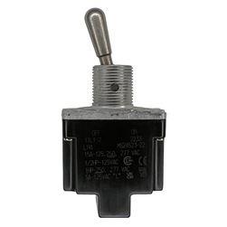 HONEYWELL 1TL1-2 TOGGLE SWITCH SPST OFF-ON 15A/125VAC,      NON-LOCKING LEVER, SEALED, SCREW TERMINALS, UL CSA