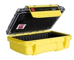 UK 206CVYEL-PAD 206 ULTRABOX YELLOW, CLEAR VIEW LID, LID    POUCH & PADDED (ID: 5.51" X 3.54" X 1.96") *SPECIAL ORDER*