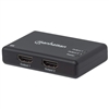 MANHATTAN 207669 4K 2-PORT HDMI SPLITTER 4K@30HZ HDCP 1.4,  AC POWERED, POWER SUPPLY INCLUDED, BLACK