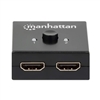 MANHATTAN 207850 4K BI-DIRECTIONAL 2-PORT HDMI SWITCH 4K@60HZ, MANUAL SELECTION, PASSIVE (NO POWER REQUIRED), BLACK