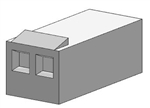 MOLEX 22-01-2027P KK .100" 2 PIN HOUSING WITH LOCKING RAMP