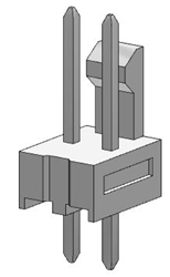 MOLEX 22-23-2021 KK .100" 2 PIN STRAIGHT LOCKING PCB HEADER