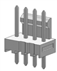 MOLEX 22-23-2041 KK .100" 4 PIN STRAIGHT LOCKING PCB HEADER