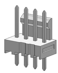 MOLEX 22-23-2041 KK .100" 4 PIN STRAIGHT LOCKING PCB HEADER