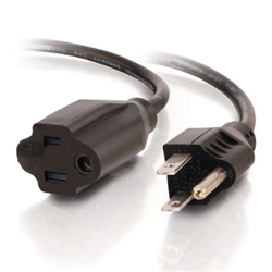 C2G 18AWG EXT CORD WITH STRAIGHT PLUG (25FT) 2306-53410-025