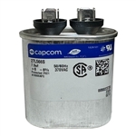 CAPCOM GENTEQ 27L566 MOTOR RUN CAPACITOR 7.5UF 370VAC OVAL