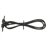 MODE 28-232-0 RIGHT ANGLE 3.5MM STEREO PLUG TO 3.5MM STEREO PLUG CABLE (MALE TO MALE) 3' LONG