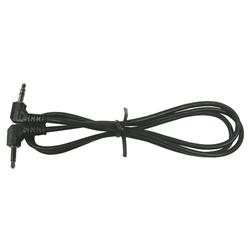 MODE 28-232-0 RIGHT ANGLE 3.5MM STEREO PLUG TO 3.5MM STEREO PLUG CABLE (MALE TO MALE) 3' LONG