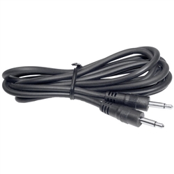 MODE 28-233-1 MONO 3.5MM PLUG TO 3.5MM PLUG CABLE (MALE TO  MALE), 6' LONG