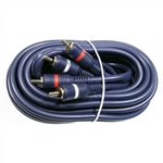 MODE 28-511P-0 PREMIUM DUAL RCA STEREO CABLE, 3' LONG