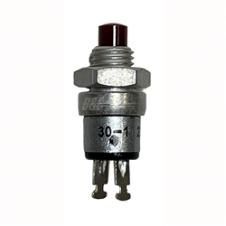 GRAYHILL 30-1 MINIATURE PUSH BUTTON SWITCH SPST OFF-(ON) N/O, 1A @ 115VAC, RED PLUNGER, SOLDER TERMINALS