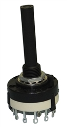 PHILMORE 30-15106 ROTARY SWITCH 1 POLE 6 POSITION NON-SHORT ING, 0.3A @ 125VAC, SOLDER TERMINALS