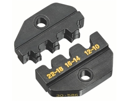 IDEAL 30-586 DIE SET FOR 22-10AWG NON-INSULATED OPEN BARREL TERMINALS, FOR CRIMPMASTER TOOL
