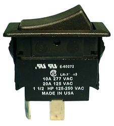 PHILMORE 30-630 HEAVY DUTY ROCKER SWITCH DPST ON-OFF,       20A @ 125VAC / 10A @ 277VAC, QC TERMINALS