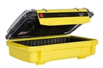 UK 308CVYEL-PAD 308 ULTRABOX YELLOW, CLEAR VIEW LID, LID    POUCH & PADDED (ID: 7.87" X 4.72" X 2.56") *SPECIAL ORDER*