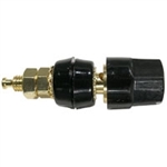 MODE 31-441-0 GOLD PLATED 5 WAY LARGE BLACK BINDING POST,   15A @ 125VAC