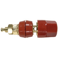 MODE 31-442-0 GOLD PLATED 5 WAY LARGE RED BINDING POST,     15A @ 125VAC