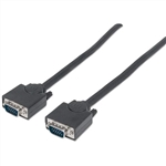 MANHATTAN 311731 SVGA MONITOR CABLE, HD15 MALE TO HD15      MALE, 1.8M (6 FT.), BLACK