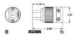 MARINCO H/D AC IEC320 ELECTRICAL CONNECTOR 320IEC15         C13