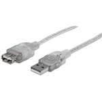 MANHATTAN 340496 HI-SPEED USB EXTENSION CABLE, USB 2.0,     TYPE-A MALE TO TYPE-A FEMALE, 480 MBPS, 3M (10 FT.)