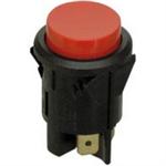 GC 35-455 LARGE PUSH BUTTON SWITCH, SPST PUSH ON - PUSH OFF, 16A @ 125/250VAC, RED BUTTON, QC TERMINALS