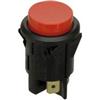 GC 35-457 LARGE PUSH BUTTON SWITCH SPST OFF-(ON) NORMALLY   OPEN, 16A @ 125/250VAC, RED BUTTON, QC TERMINALS