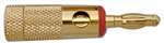 CIRCUIT TEST 370-322 HEAVY DUTY GOLD BANANA PLUG WITH RED   BAND, 8AWG MAX