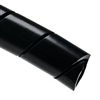 HELLERMANN TYTON 3NFP0C 1/2" SPIRAL WRAP PROTECTIVE SLEEVING, POLYETHYLENE, BLACK 100' ROLL, MAX BUNDLE DIAMETER: 4"