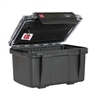 UK 406CVBLK-PAD 406 ULTRABOX BLACK, CLEAR VIEW LID, LID     POUCH & PADDED (ID: 5.51" X 3.54" X 3.54") *SPECIAL ORDER*