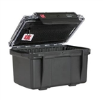 UK 406CVBLK-PAD 406 ULTRABOX BLACK, CLEAR VIEW LID, LID     POUCH & PADDED (ID: 5.51" X 3.54" X 3.54") *SPECIAL ORDER*