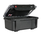 UK 408CVBLK-PAD 408 ULTRABOX BLACK, CLEAR VIEW LID, LID     POUCH & PADDED (ID: 7.87" X 4.72" X 3.95")