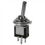 MODE 41-313-1 ULTRA MINIATURE TOGGLE SWITCH, SPDT ON-ON,    3A @ 125VAC, SOLDER TERMINALS