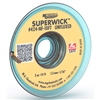 MG CHEMICALS 424-NF-10FT SUPER WICK UNFLUXED #2 YELLOW      1.5MM 1/16" STATIC FREE, 10 FEET