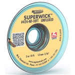 MG CHEMICALS 424-NF-10FT SUPER WICK UNFLUXED #2 YELLOW      1.5MM 1/16" STATIC FREE, 10 FEET