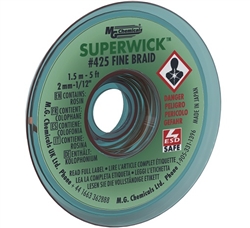 MG CHEMICALS 425 SUPER WICK #3 GREEN .075" DESOLDERING      BRAID (5FT)