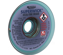 MG CHEMICALS 426 SUPER WICK #4 BLUE .100" DESOLDERING BRAID (5FT)