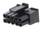 MOLEX 43025-1000 MICRO-FIT 3.0 RECEPTACLE HOUSING, DUAL ROW, 10 POSITION, UL 94V-0, LOW-HALOGEN, BLACK