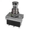 MODE 44-123-1 ALTERNATE ACTION PUSH BUTTON SWITCH, DPDT     ON-ON, 10A @ 125VAC / 6A @ 250VAC, CHROME, SOLDER TERMINALS