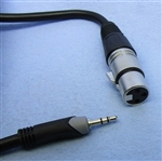 PHILMORE 44-320 ADAPTER 3 PIN FEMALE XLR TO 3.5MM STEREO    MALE PLUG, 6' CABLE